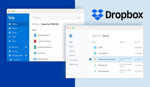 Phần mềm quản lý tài liệu Dropbox